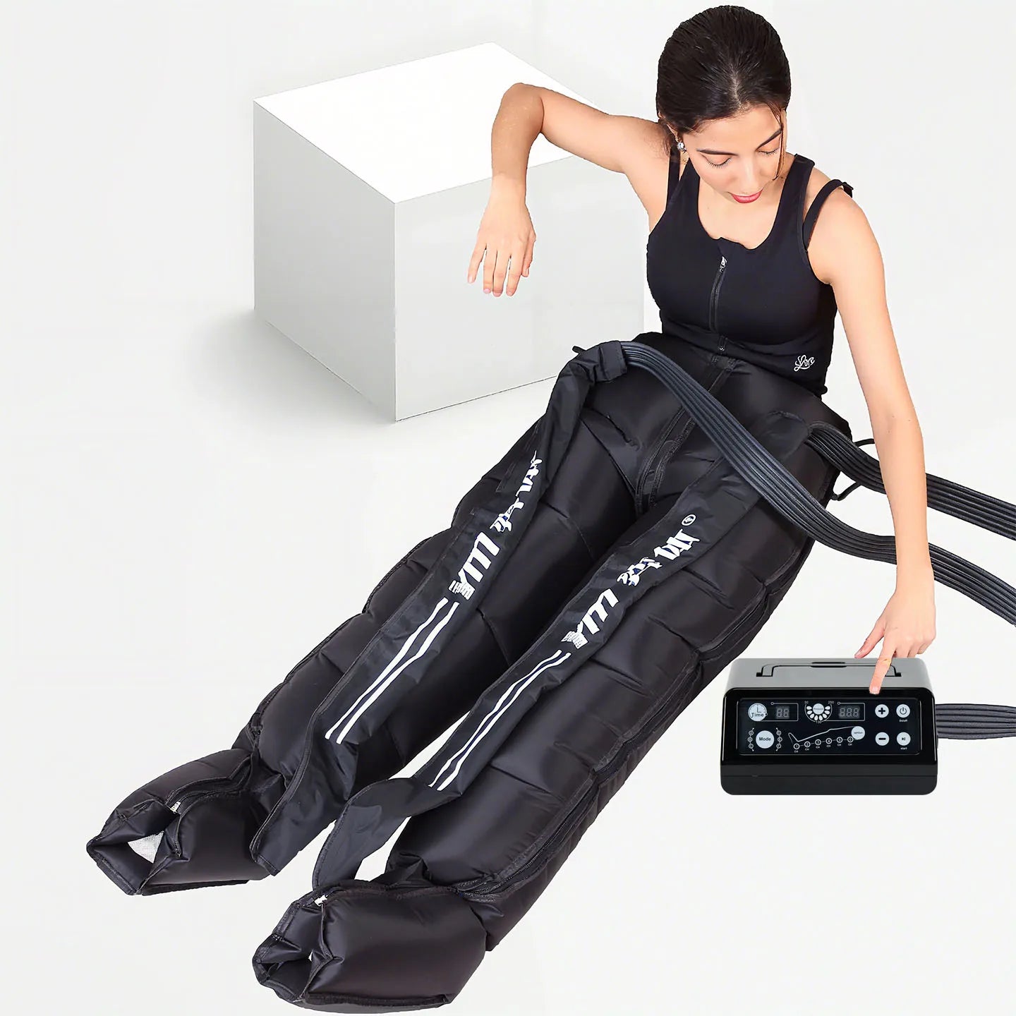 YITI Leg Pressure Therapy System Whole-Body Pneumatic Lymphatic Drainage Machine Air Compression Foot Massager 6 Chambers
