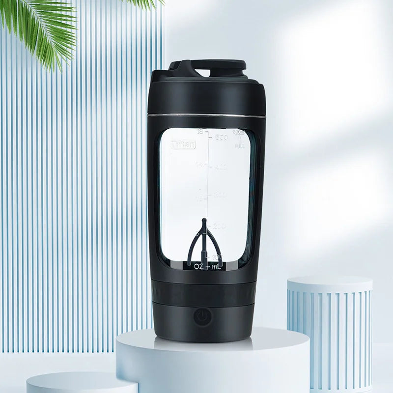 New 650ml USB Electric Portable Whey Protein Shaker bottle Fully Automatic Stirring Cup Rechargeable Gym BA Free Cocktail Blend