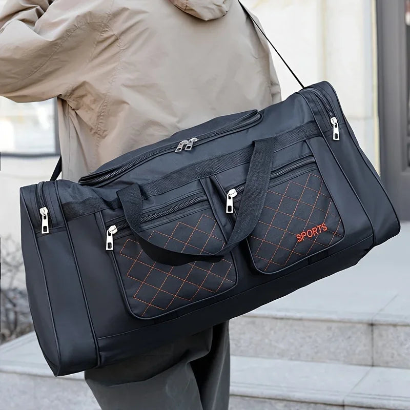 Large Capacity Travel Duffel Bag, Casual Style, Multiple Compartments & Pockets, Perfect for Short Trips, Sports Travel Bag