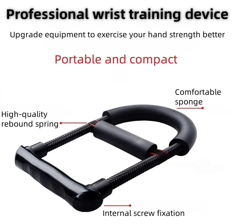 Portable adjustable wrist strength training fitness equipment, grip strength enhancement exercise device, arm training apparatus