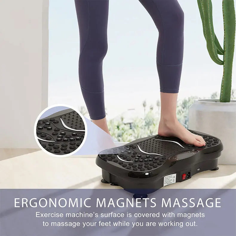 Home Fat Shake Machine Vibration Plate Machine Lazy Standing Fitness Exercise Shaking Vibration Board Mini Body Shaping Fitness