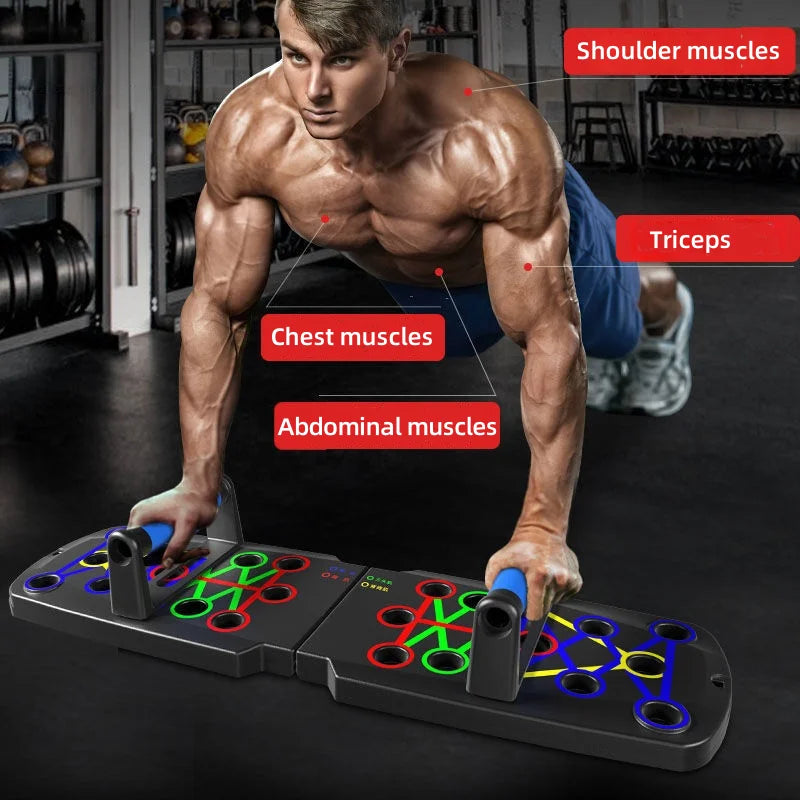 Household Multifunctional Push Up Training Board for Men's Chest and Abdominal Muscle Training Equipment Portable Push Up Board
