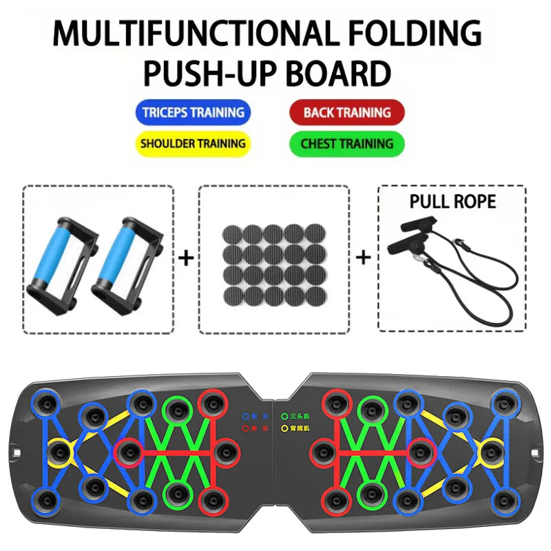 Household Multifunctional Push Up Training Board for Men's Chest and Abdominal Muscle Training Equipment Portable Push Up Board