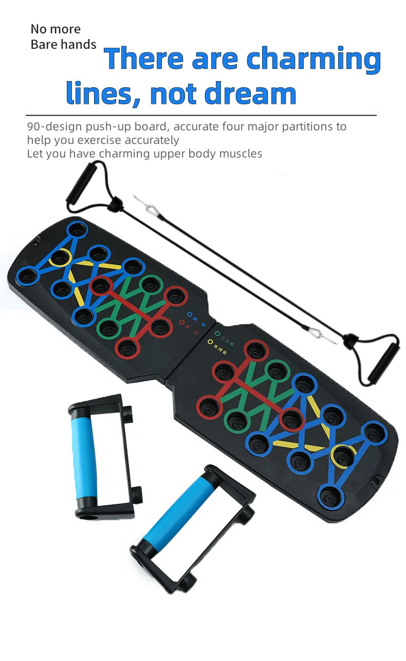 Household Multifunctional Push Up Training Board for Men's Chest and Abdominal Muscle Training Equipment Portable Push Up Board