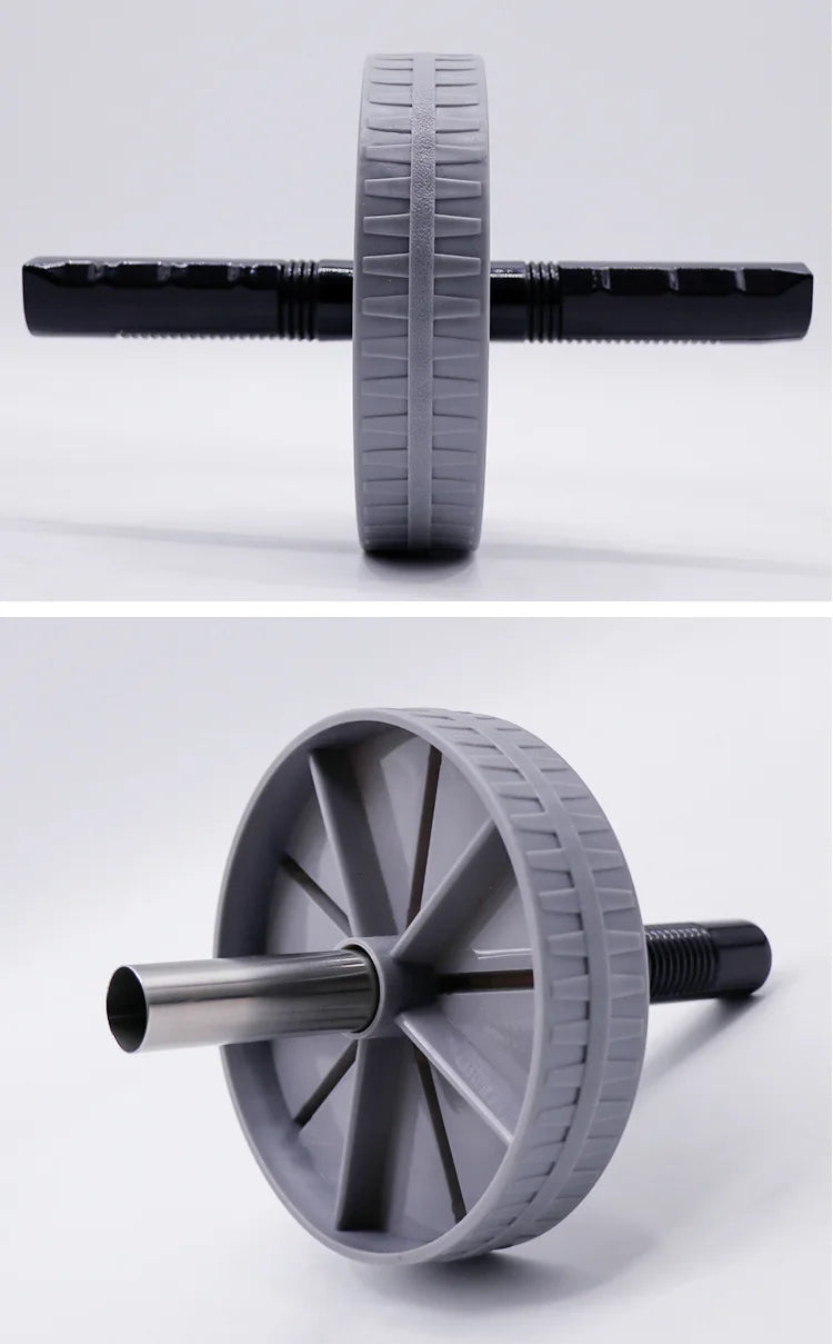 Abdominal Wheel Strong Load Bearing Non-slip Roller Strengthen Muscle Exercise Equipment Fitness Training Home Use Silent