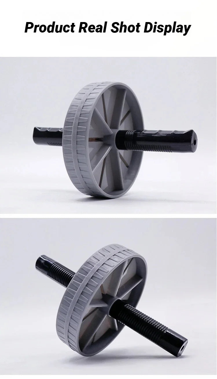 Abdominal Wheel Strong Load Bearing Non-slip Roller Strengthen Muscle Exercise Equipment Fitness Training Home Use Silent