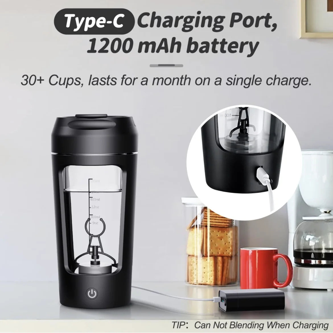 New 650ml USB Electric Portable Whey Protein Shaker bottle Fully Automatic Stirring Cup Rechargeable Gym BA Free Cocktail Blend