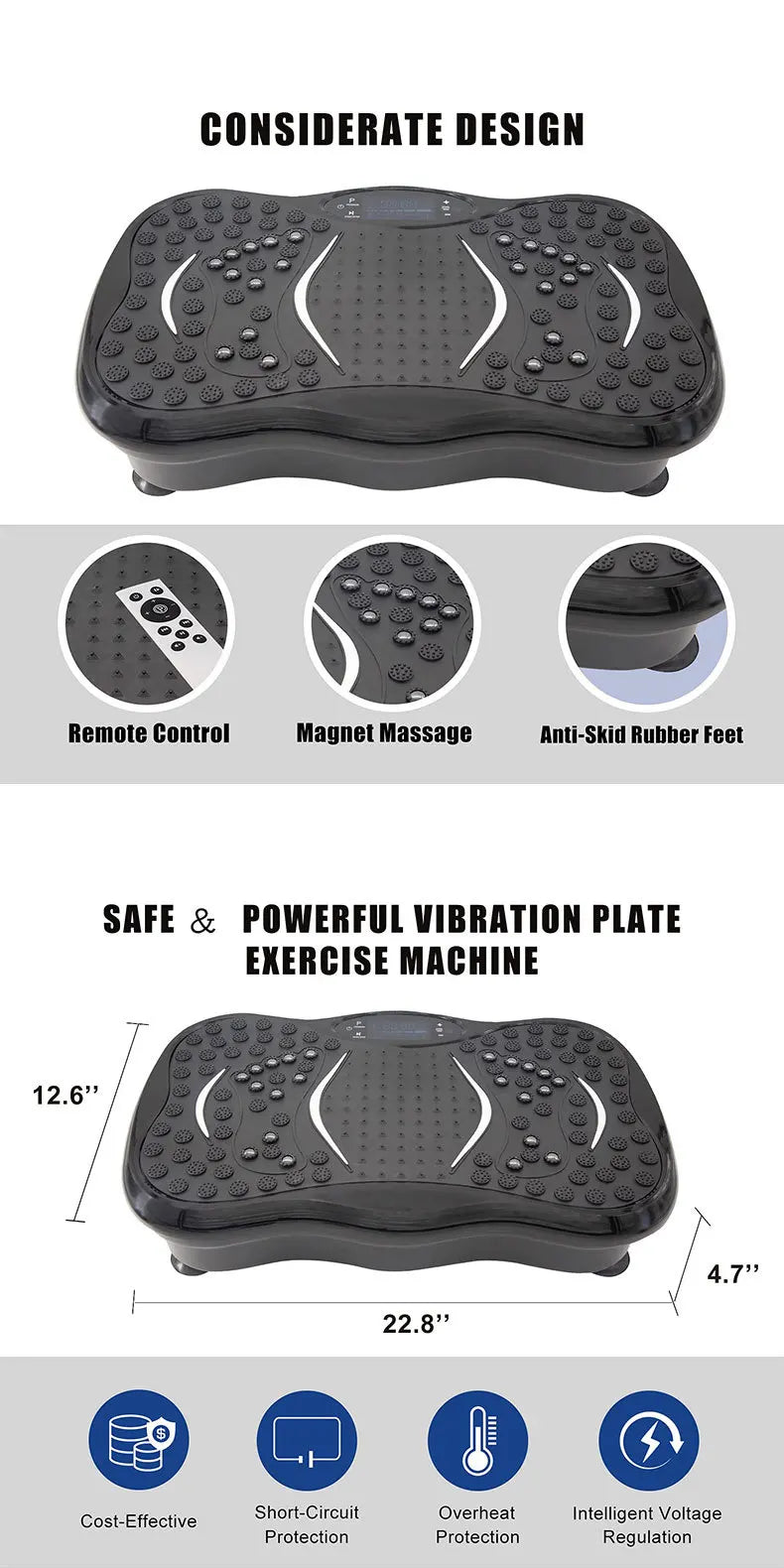 Home Fat Shake Machine Vibration Plate Machine Lazy Standing Fitness Exercise Shaking Vibration Board Mini Body Shaping Fitness