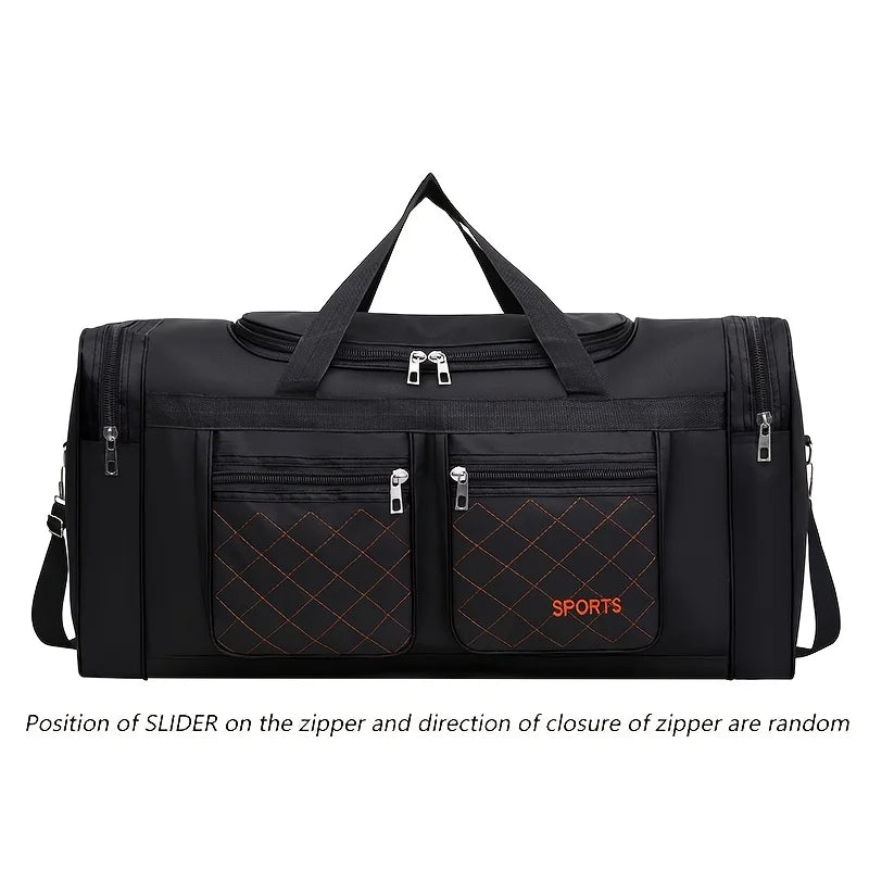 Large Capacity Travel Duffel Bag, Casual Style, Multiple Compartments & Pockets, Perfect for Short Trips, Sports Travel Bag