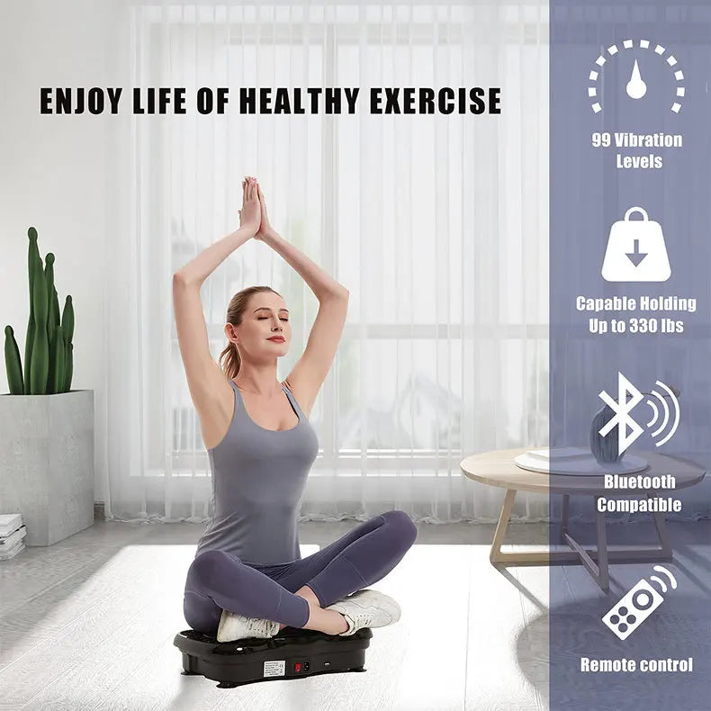 Home Fat Shake Machine Vibration Plate Machine Lazy Standing Fitness Exercise Shaking Vibration Board Mini Body Shaping Fitness