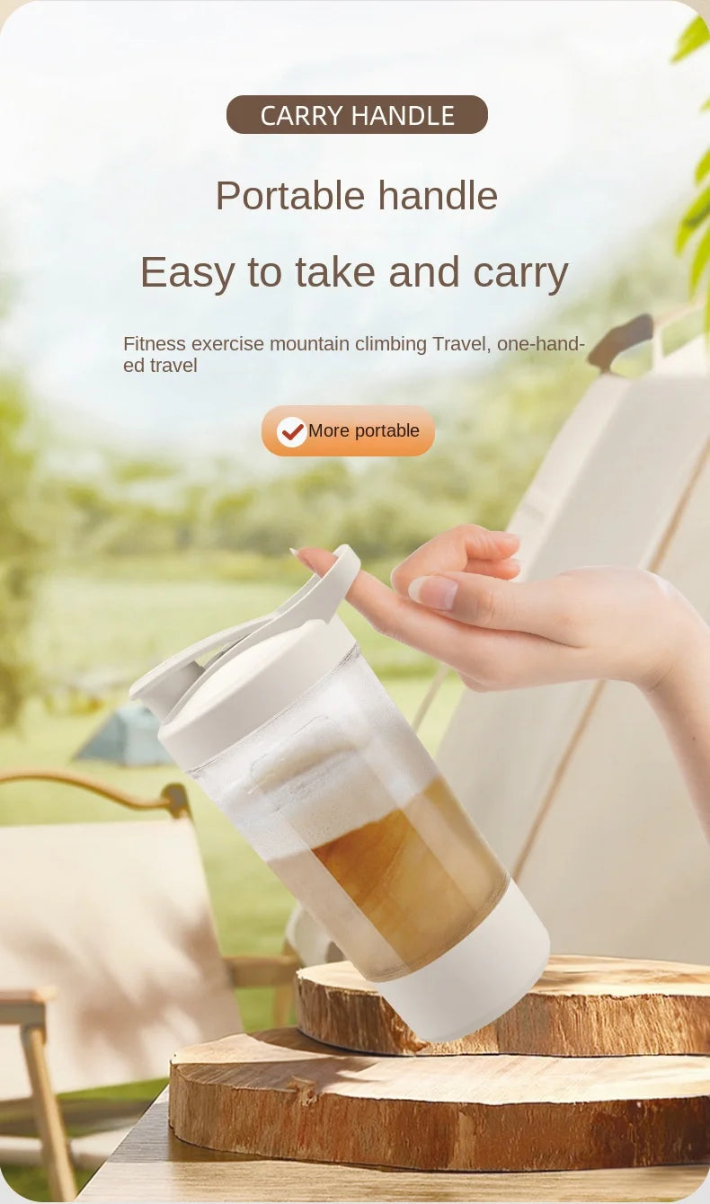 New 650ml USB Electric Portable Whey Protein Shaker bottle Fully Automatic Stirring Cup Rechargeable Gym BA Free Cocktail Blend