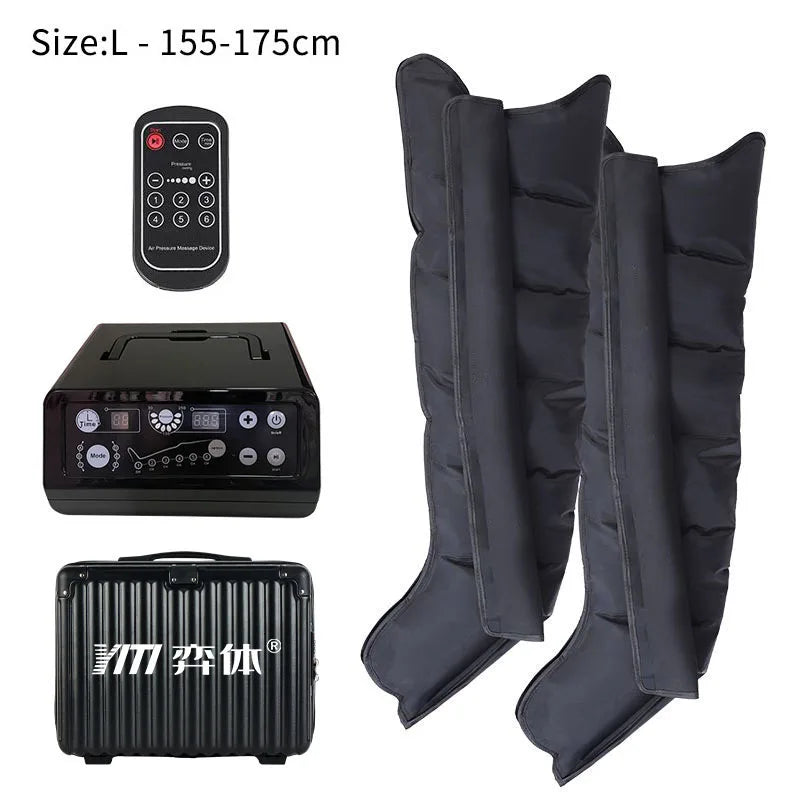 YITI Leg Pressure Therapy System Whole-Body Pneumatic Lymphatic Drainage Machine Air Compression Foot Massager 6 Chambers