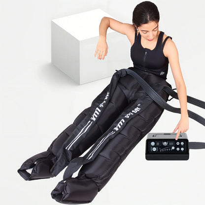 YITI Leg Pressure Therapy System Whole-Body Pneumatic Lymphatic Drainage Machine Air Compression Foot Massager 6 Chambers