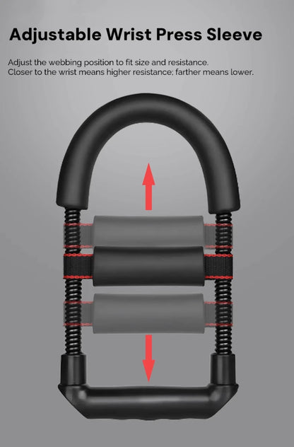 Portable adjustable wrist strength training fitness equipment, grip strength enhancement exercise device, arm training apparatus