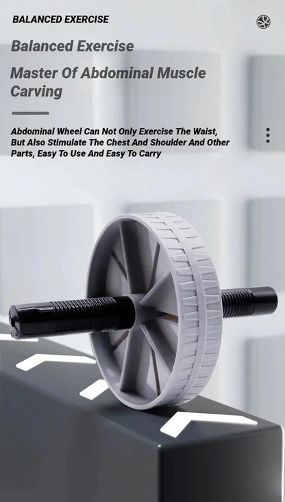 Abdominal Wheel Strong Load Bearing Non-slip Roller Strengthen Muscle Exercise Equipment Fitness Training Home Use Silent