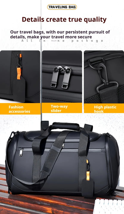 Large Capacity Travel Duffel Bag - Durable Oxford Cloth, Spacious & Stylish Overnight Sports Gym Bag with Multiple Compartments