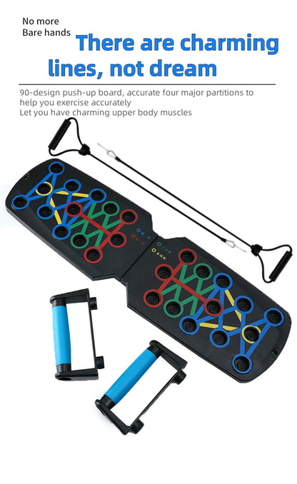 Household Multifunctional Push Up Training Board for Men's Chest and Abdominal Muscle Training Equipment Portable Push Up Board