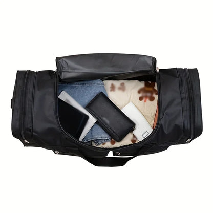 Large Capacity Travel Duffel Bag, Casual Style, Multiple Compartments & Pockets, Perfect for Short Trips, Sports Travel Bag