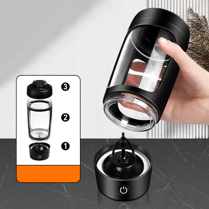 New 650ml USB Electric Portable Whey Protein Shaker bottle Fully Automatic Stirring Cup Rechargeable Gym BA Free Cocktail Blend