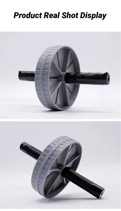Abdominal Wheel Strong Load Bearing Non-slip Roller Strengthen Muscle Exercise Equipment Fitness Training Home Use Silent