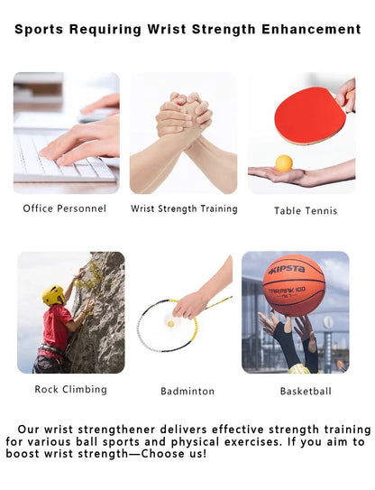 Portable adjustable wrist strength training fitness equipment, grip strength enhancement exercise device, arm training apparatus