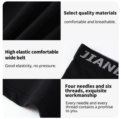 1/2/5Pcs Teenagers To Adults Multi-size Men's Sports Underwear Fitness Long Boxer Shorts Running Training Basketball Football Sh