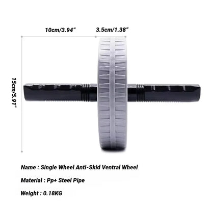 Abdominal Wheel Strong Load Bearing Non-slip Roller Strengthen Muscle Exercise Equipment Fitness Training Home Use Silent